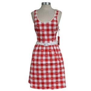 NWT Stitch Shoppe X Coca-Cola Gingham Belt "Olivia" Dress Size 2XL
